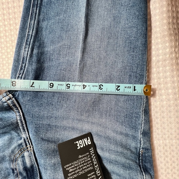 PAIGE High Rise Bootcut Jeans Transcend Vintage Stretch Medium Wash Blue Women - Picture 7 of 10